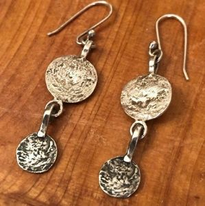RARE Silpada Sterling Silver Dangle Disc Earrings! 🌼